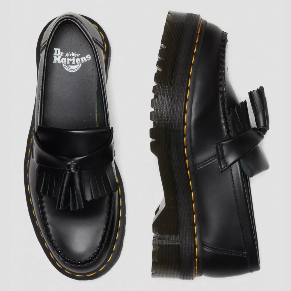 Adrian Leather Platform Tassel Loafers